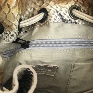 Alligator print Leather handbag